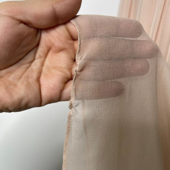 New Marchesa Notte Women's Blush Pink Maxi Dress Evening Gown Size 14 - Picture 11 of 14